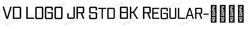 VD LOGO JR Std BK Regular字体转换
